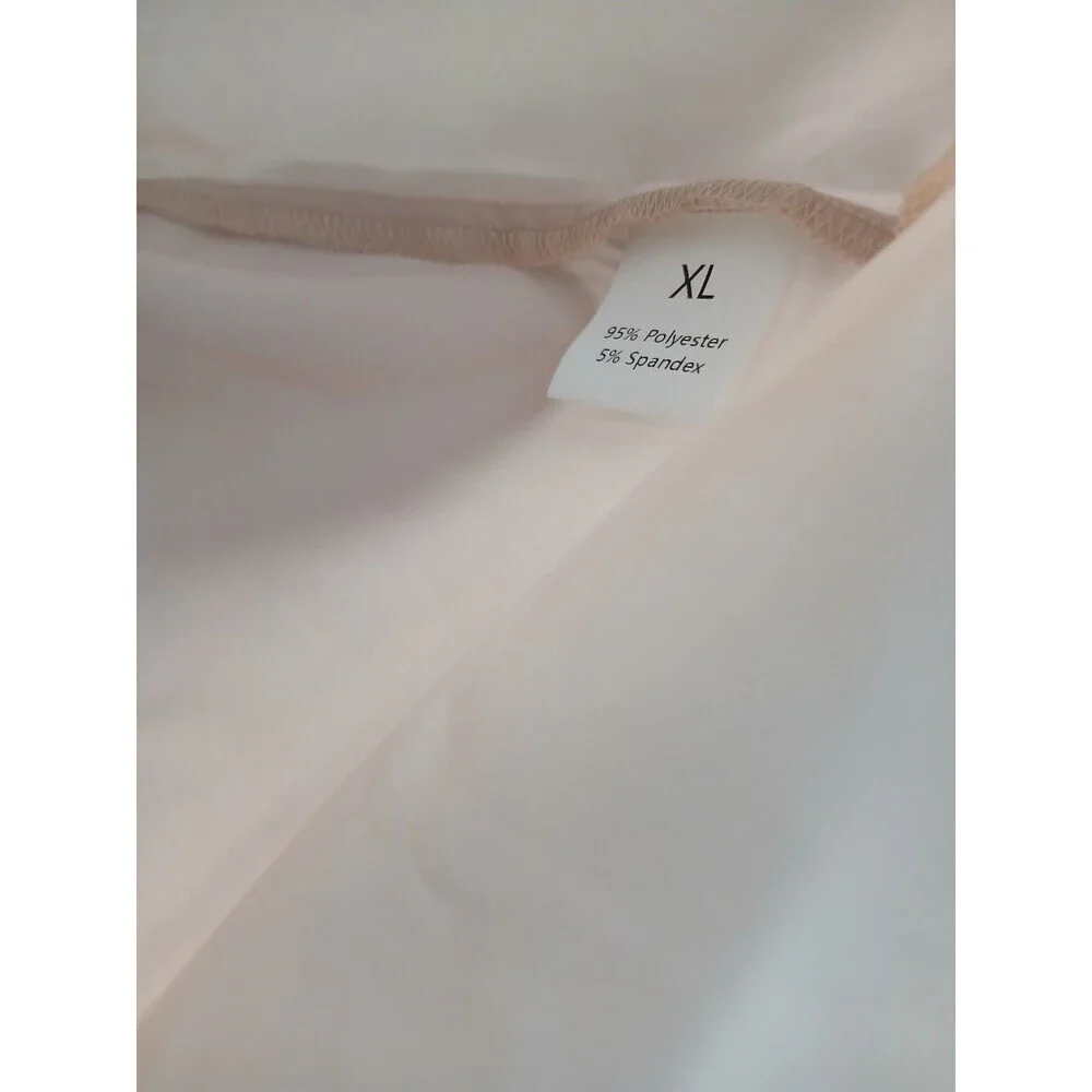 Dokotoo Blush Pink Blouse Size XL NWT Long Sleeve V Neck Casual Work Top - Picture 5 of 5